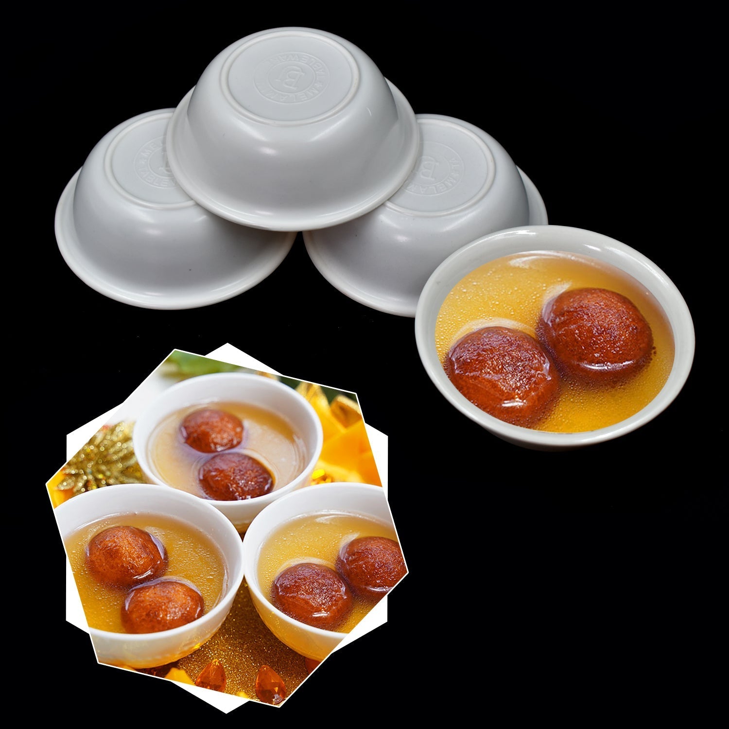 Versatile 5-piece pudding set. Versatile 5-piece pudding set.